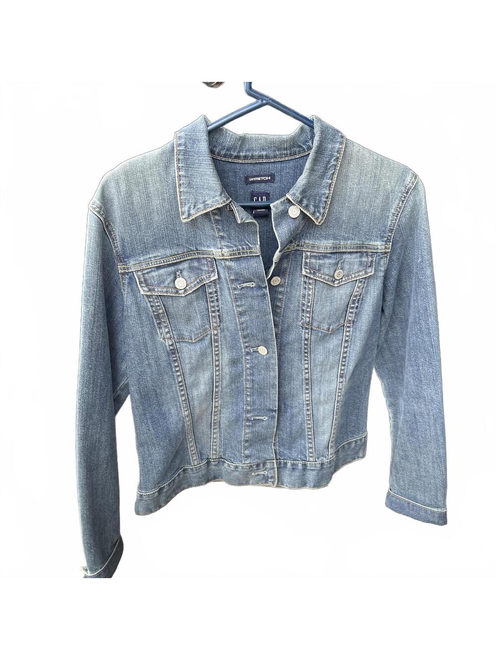 GAP Denim Jacket - Stretch, Classic Blue, Size L